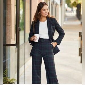 Women's ALEX MARIE Plaid high waisted wide-leg Pants Size 6